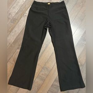 LUCY TECH Size S Short Black Stretch Waist Mid Rise Pull On Track Pants